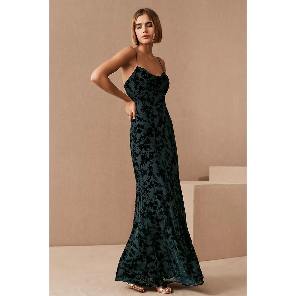Anthropologie Jenny Yoo Rory Velvet Dress
